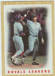 1987 Topps Baseball Cards      256     Royals TL/George Brett